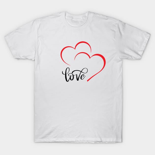 Love Heart Valentine s Day T-Shirt by Istanbul